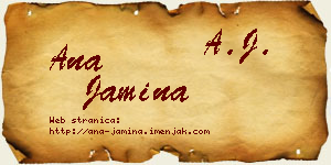 Ana Jamina vizit kartica